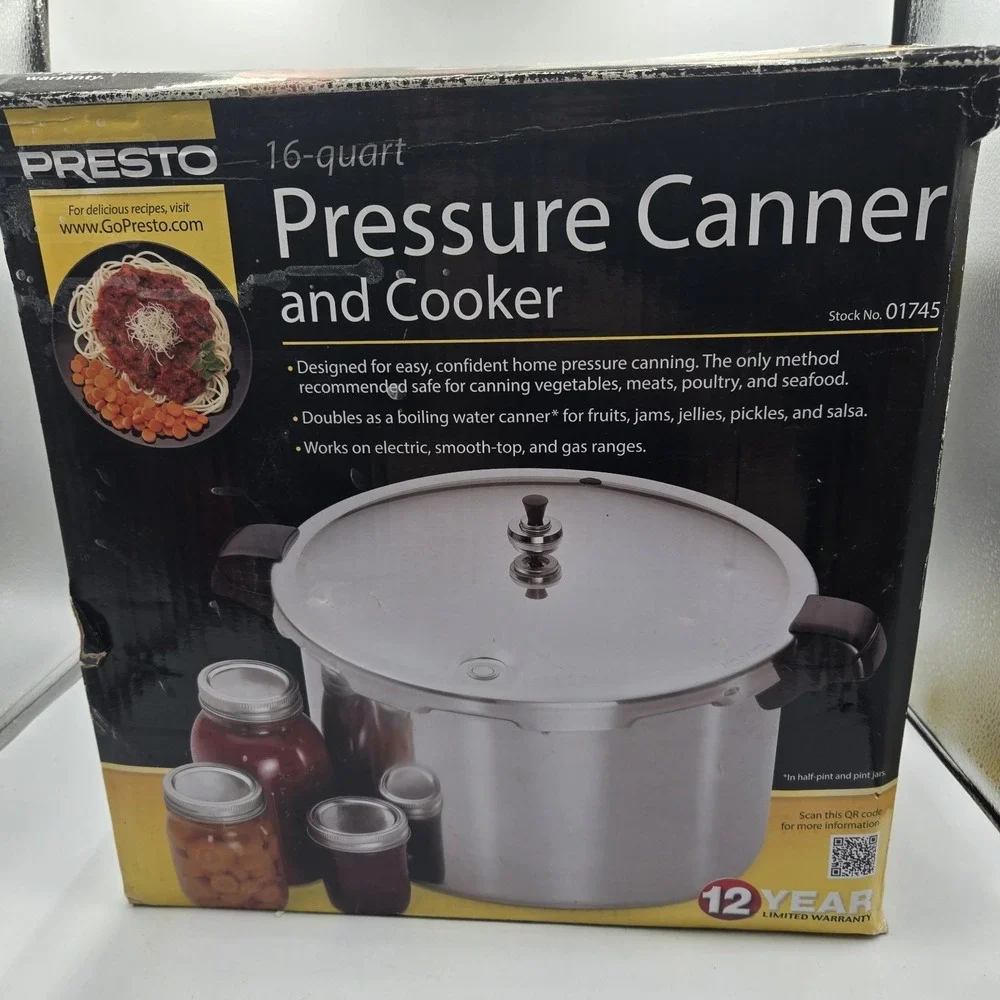 Vtg Presto 16-quart Pressure Canner and Cooker #01745 Im Original Box Complete